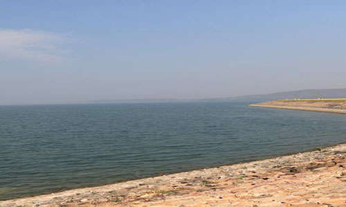 bank of Hirakud Dam