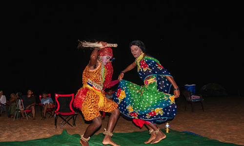 local Folk dance at Satkosia Sands Resort